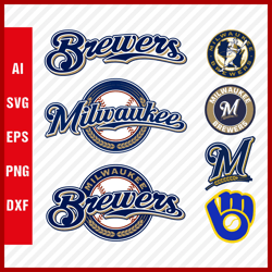 Milwaukee Brewers SVG Files - Brewers Logo SVG - Milwaukee Brewers PNG Logo, MLB Logo, Clipart Bundle
