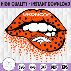 Denver Broncos Lips  Inspired png, Broncos png, Denver Broncos, Bears Clipart, Sublimation Football /NFL