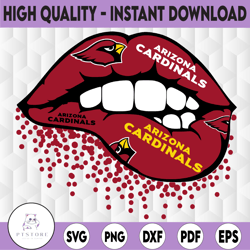 Arizona Cardinals Inspired Lips png File, png file printable, sublimation, Bears Clipart, Sublimation Football /NFL