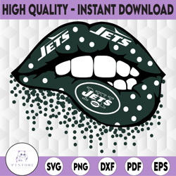 New York Jets Lips png File Sublimation Printing, png file printable, Sublimation Football /NFL