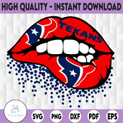 Houston Texans Inspired Lips png File Sublimation Printing, png file printable, Sublimation Football /NFL