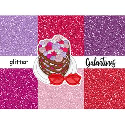Galentine's Day Glitter | Romantic Glitter Backgrounds