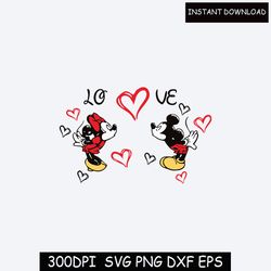 Mickey Mouse SVG, Minnie Mouse svg, Valentine svg, Love svg, Heart svg, i love you svg, Starbucks svg