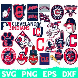 Cleveland Indians SVG, Cleveland Indians PNG, Cricut Cleveland Indians, Cleveland Indians Logo, MLB Team Logo, MLB Team