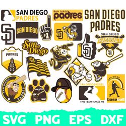San Diego Padres Logo SVG, San Diego Padres PNG, Cricut San Diego Padres, San Diego Padres Logo, MLB Team Logo, MLB Team