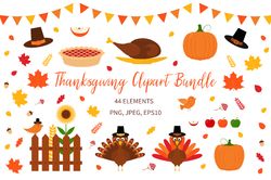 Thanksgiving  Clipart Bundle