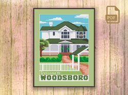 Welcome to Woodsboro Cross Stitch Pattern