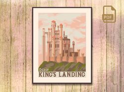 Visit Kings Landing Cross Stitch Pattern