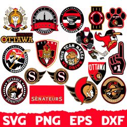 Ottawa Senators SVG, Ottawa Senators Bundle, Ottawa Senators logo, NHL Bundle, NHL Logo, NHL ,SVG, PNG, EPS, DXF