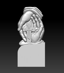3D STL Model for CNC file Cross in hand