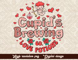 Cupid  Brewing Company PNG Valentine Day Sublimation Digital Design Download boho vday png, love sublimation, png