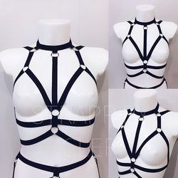 Harness Top, harness lingerie, harness bra, cage bra, strappy, bdsm lingerie, harnesses, harness women
