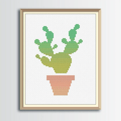 Cactus Cross Stitch Pattern , Digital PDF