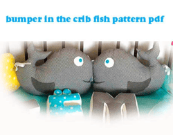 crib bumper pattern, pillow fish diy, whale cushion, bumper in crib animal, braided crib bumper own hand