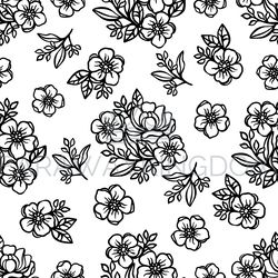 BUTTERCUP PATTERN Floral Wedding Vector Seamless Background