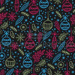 CHRISTMAS ABSTRACT HYGGE Hand Drawn Seamless Pattern Vector