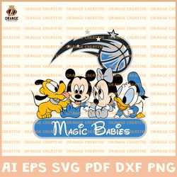 NBA Mickey Babies Orlando Magic SVG, Disney svg, NBA SVG Design, NBA Magic SVG, Cricut, Digital Download