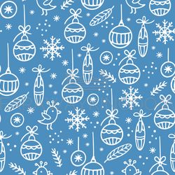 NEW YEAR ABSTRACT HYGGE Seamless Pattern Vector Illustration
