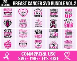 Breast Cancer SVG Bundle, Cancer SVG, Cancer Awareness