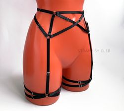Harness Belt DAMINIK, harness lingerie, harness garter belt, cage belt, strappy, bdsm lingerie, harnesses, harness women