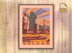 Visit Vulcan Cross Stitch Pattern