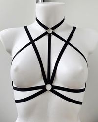 Harness Top, harness lingerie, harness bra, cage bra, harnesses, harness women, harness accessory