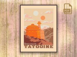 Welcome to Tatooine Cross Stitch Pattern
