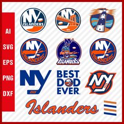 New York Islanders SVG Files - Islanders Logo SVG - NY Islanders PNG Logo, NHL Logo, Clipart Bundle