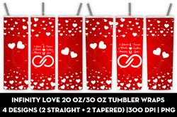 Infinity love 20oz/30oz tumbler wraps