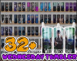 New Wednesday 20oz Tumble Wrap Bundle , Addams Family Design, Sublimation wrap, Wednesday 20oz wrap
