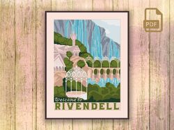 Welcome to Rivendell Cross Stitch Pattern