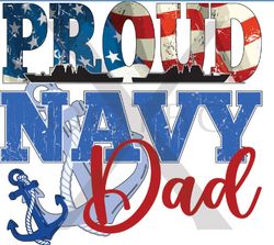 Proud Navy Grandma & Proud Navy Grandpa  PNG Sublimation