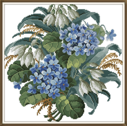 PDF Berlin Flowers - Antique Cross Stitch Pattern - Reproduction Vintage Scheme 19th century - Digital Download - 1032