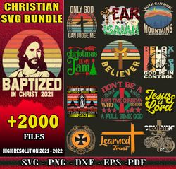2000 CHRISTIAN MEGA BUNDLE SVG, PNG, DXF files for cricut, Bundle Layered