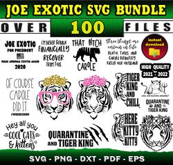 100 JOE EXOTIC MEGA BUNDLE SVG, PNG, DXF files for cricut, Bundle Layered