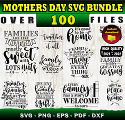 100 MOTHERS DAY MEGA BUNDLE SVG, PNG, DXF files for cricut, Bundle Layered
