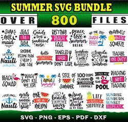 800 SUMMER MEGA BUNDLE SVG, PNG, DXF files for cricut, Bundle Layered
