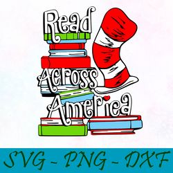 read across america svg,png,dxf, Cat In The Hat Svg,png,dxf, Cricut, Dr seuss svg,png,dxf,Cut file