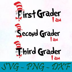 Frist Second Third svg,png,dxf, Cat In The Hat Svg,png,dxf, Cricut, Dr seuss svg,png,dxf, Cut file