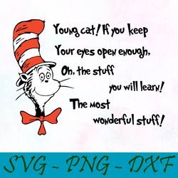 Young cat svg,png,dxf, Cat In The Hat Svg,png,dxf, Cricut, Dr seuss svg,png,dxf, Cut file