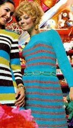 Vintage Vintage Knit Dress, Mini Dress, Knitting Pattern, Knitting Instructions, Knitted Pullover Dress, Knitted PDF