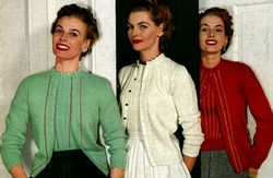 Vintage Basic Cardigan Pattern, Vintage Knitting Patterns, Cardigan Jacket, Instant Digital Download Pattern PDF