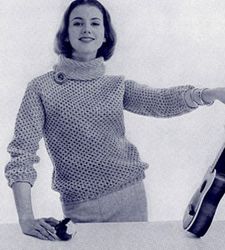 vintage bloused pullover knitting pattern, cardigan jacket, knitting pattern sweater blouse  pattern pdf