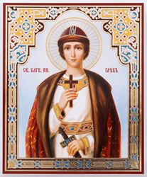 Saint Prince Gleb icon | Orthodox gift | free shipping from the Orthodox store