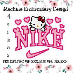 Nike kitty embroidery design