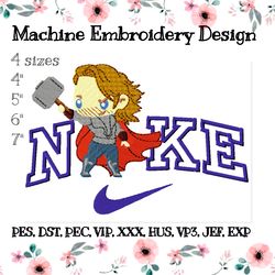 Nike embroidery design Thor