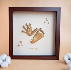 Casting baby hand and foot. DIY kit for baby. Birthday present.