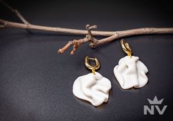 OOAK porcelain earrings
