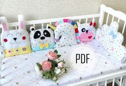 Bed Pillow Diy, 5 In 1 , Baby Bed Pillow Pattern, Baby Pillow Pattern, Cot Pillow Pattern