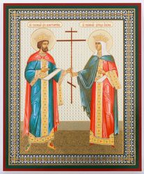 Saints Constantine and Helena icon | Orthodox gift | free shipping from the Orthodox store